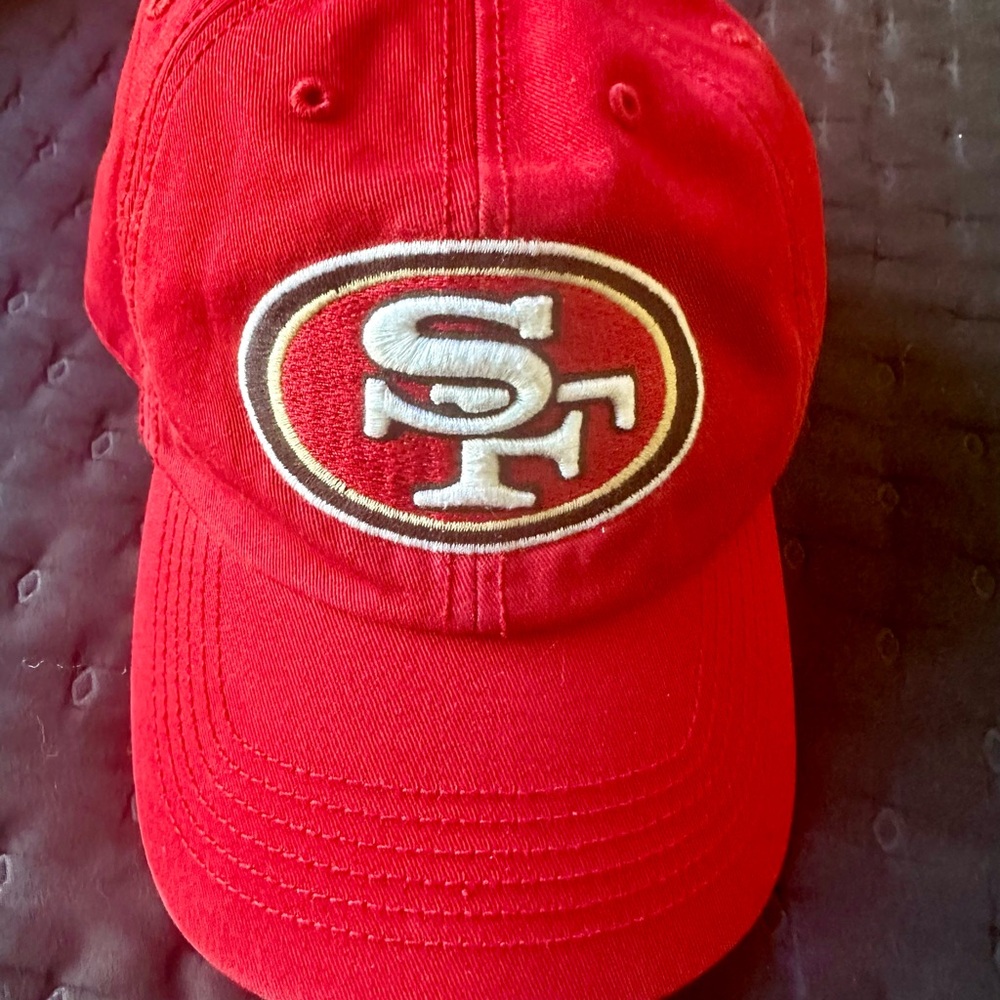 Red SF Embroidered Baseball Cap